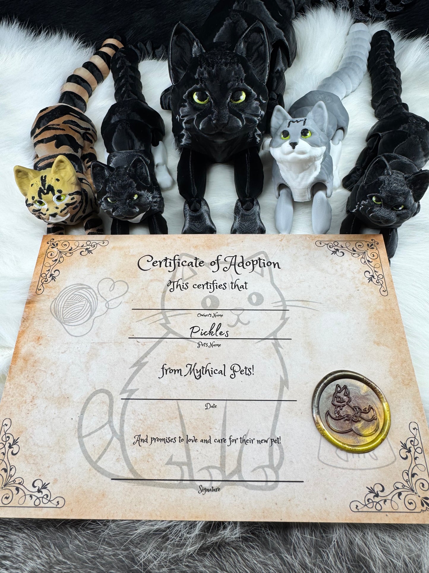 Pickles and The Gherkins - The Legendary Cats - Mythical Pets