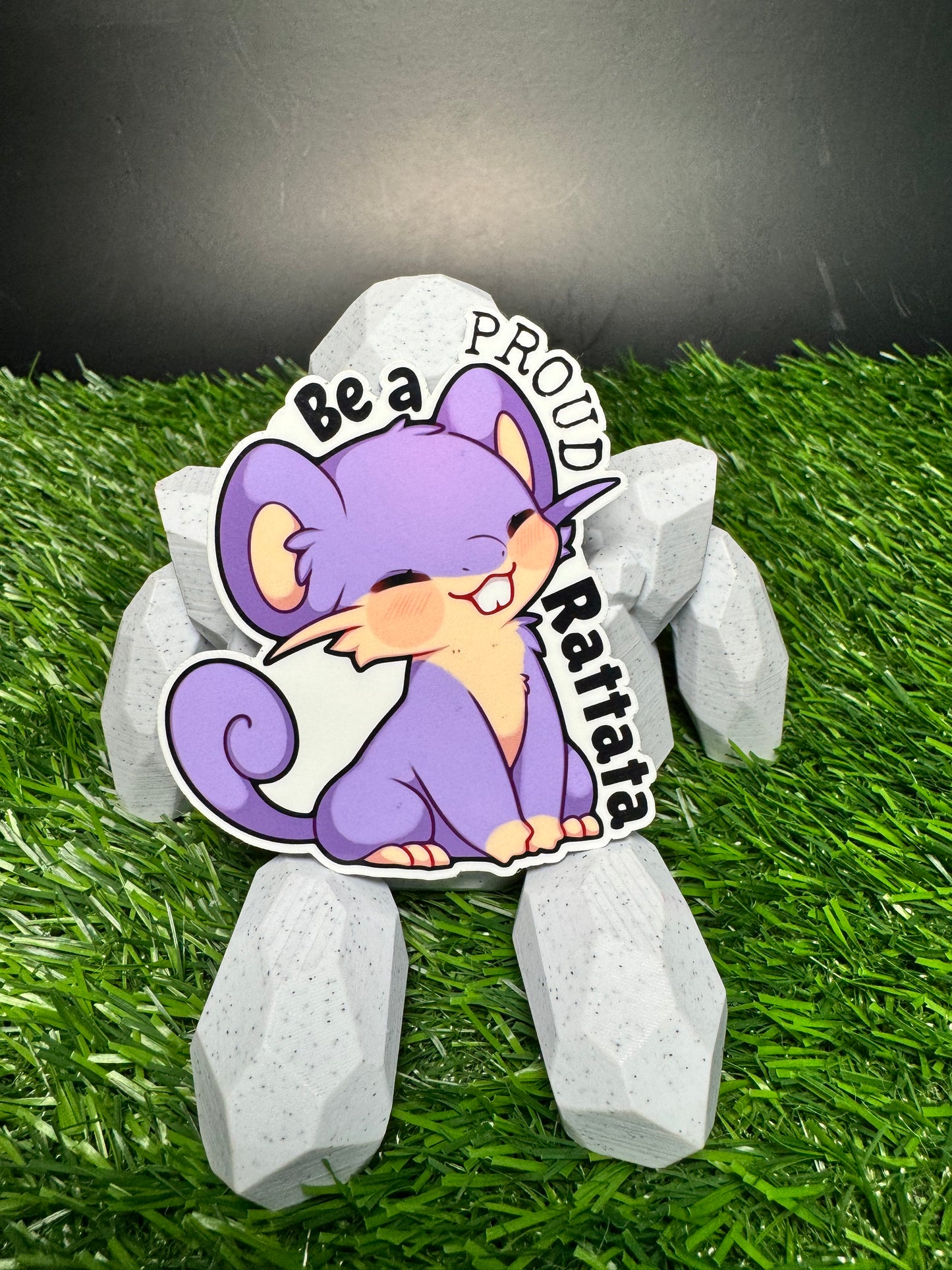 Be A Proud Rattata Sticker - Die Cut
