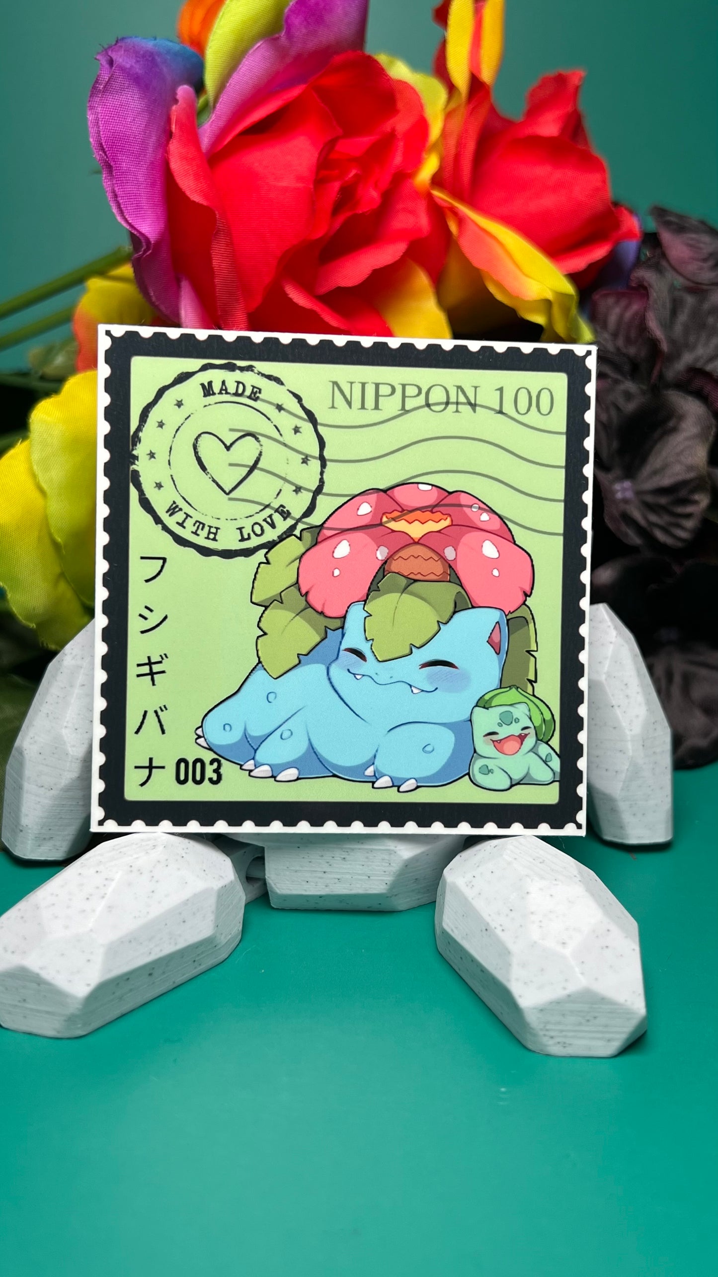 Collectible Anime Stamp Stickers - Die Cut - Fake Stamps Vol. 1