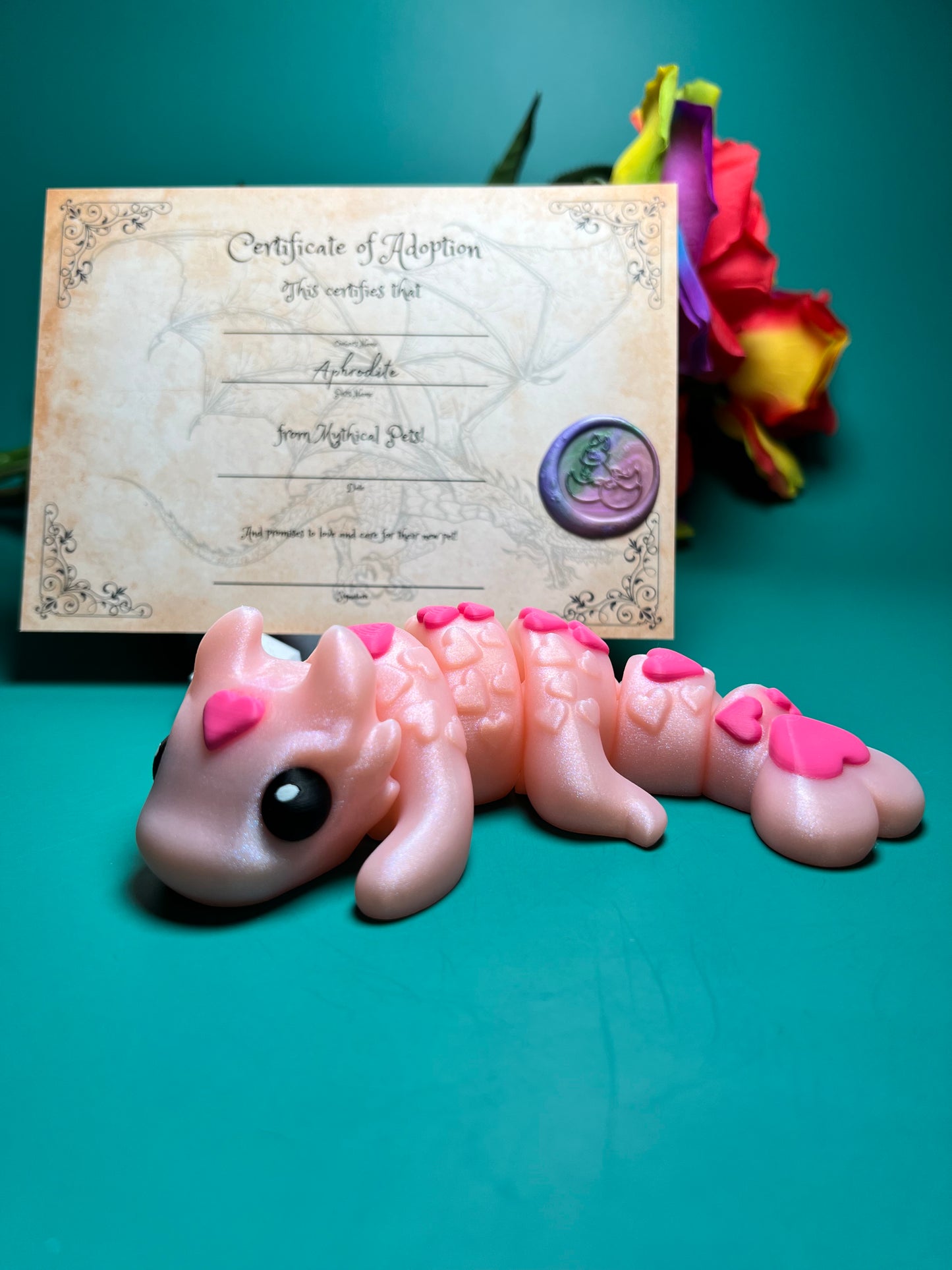 Aphrodite and Hephaestus - The Love Dragons - Mythical Pets