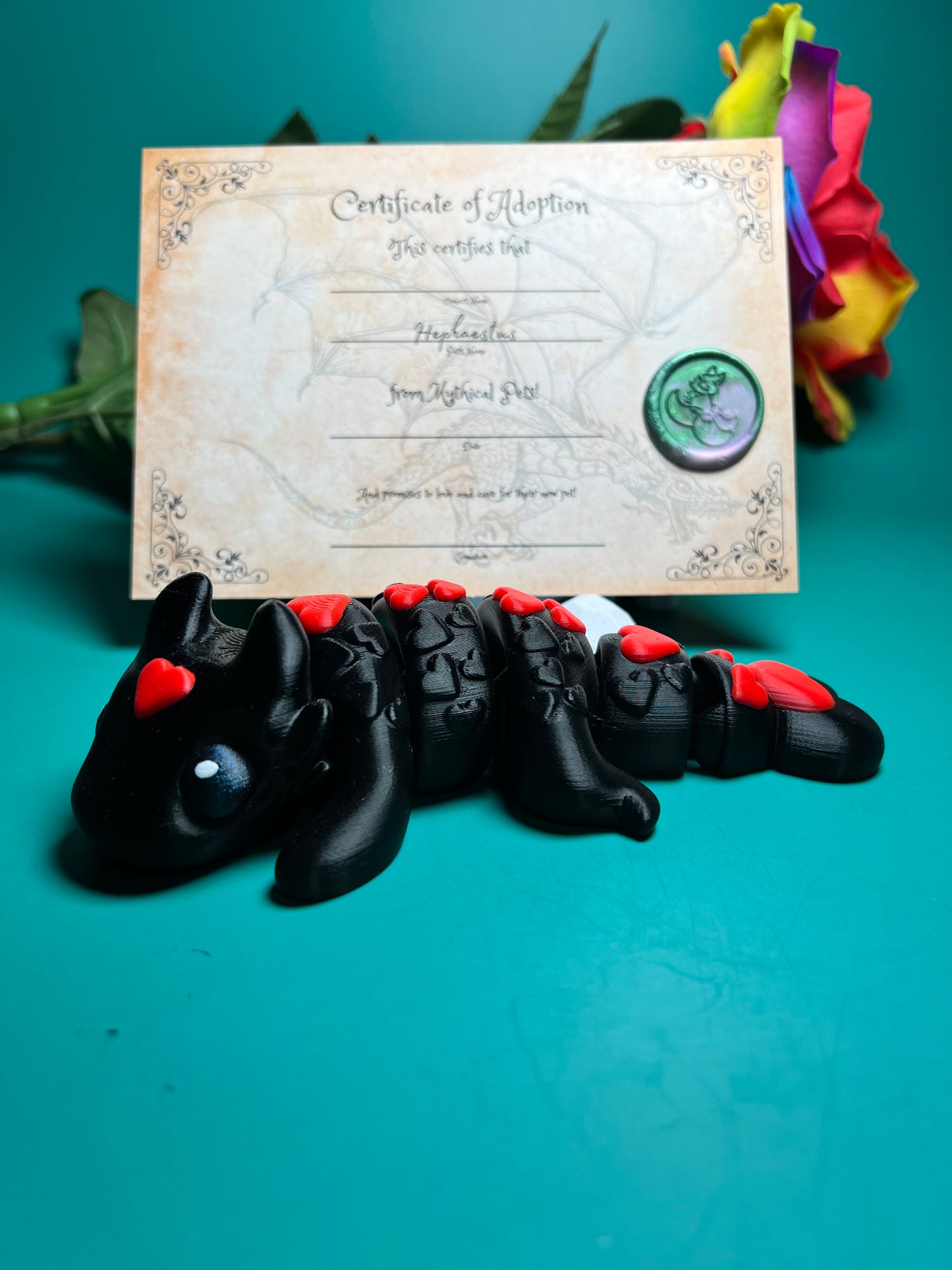 Aphrodite and Hephaestus - The Love Dragons - Mythical Pets