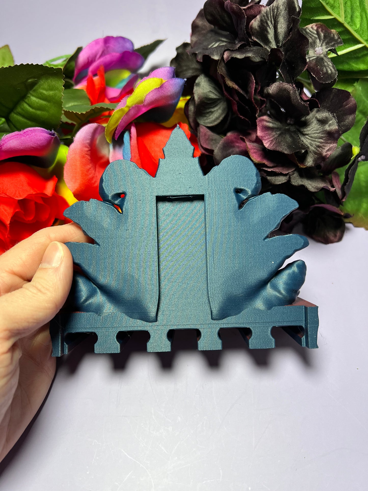 Nine Tailed Kitsune Keychain Holder - Wall Mounted
