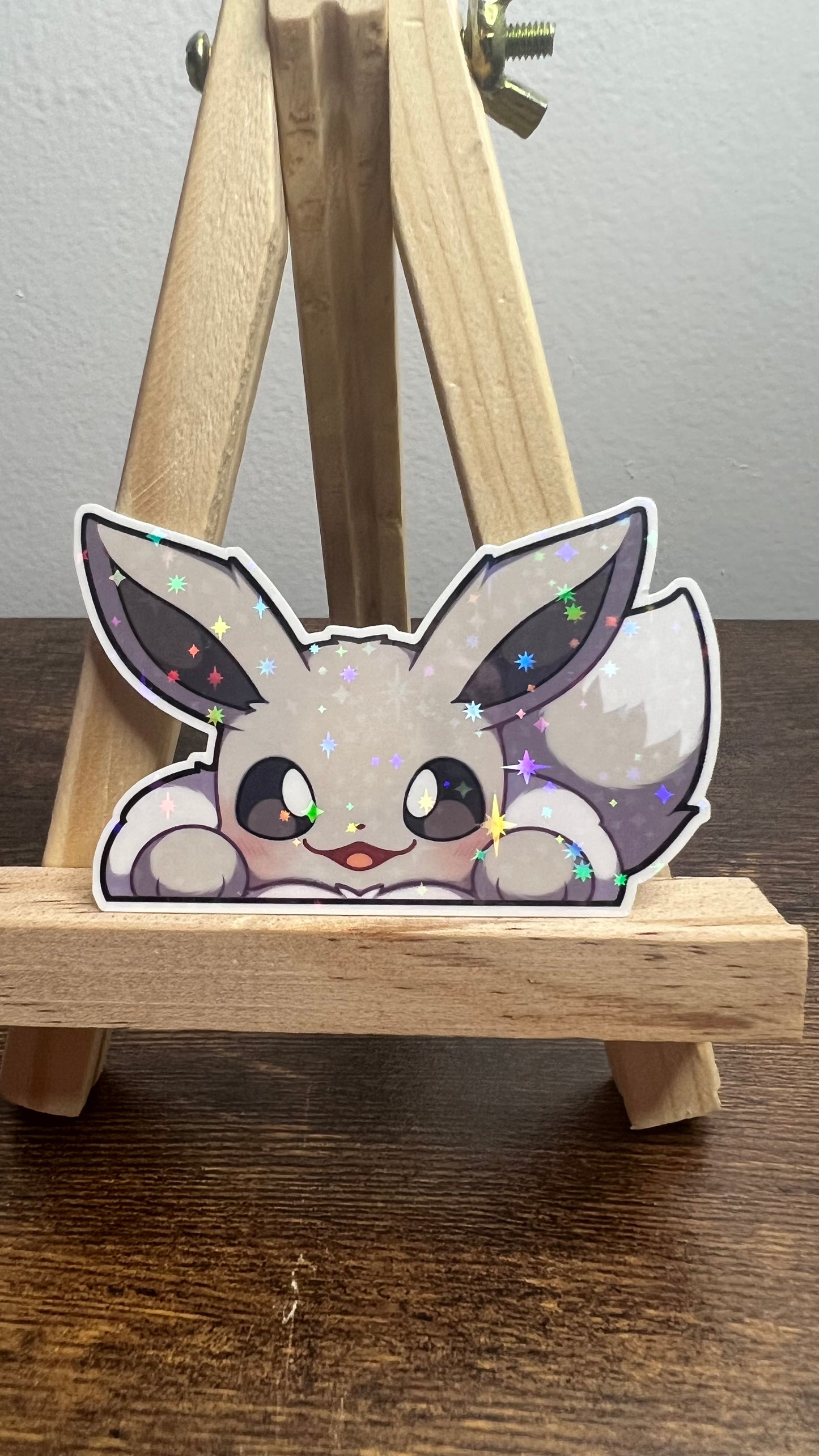 Peeker Shiny Eevee - Die Cut Sticker