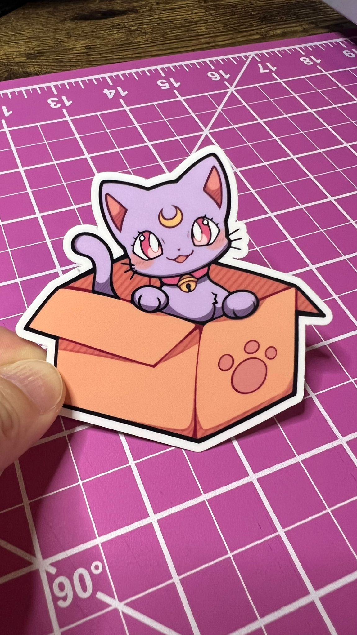 Sailor Moon Cats - Luna, Diana, Artemis in Boxes - Die Cut