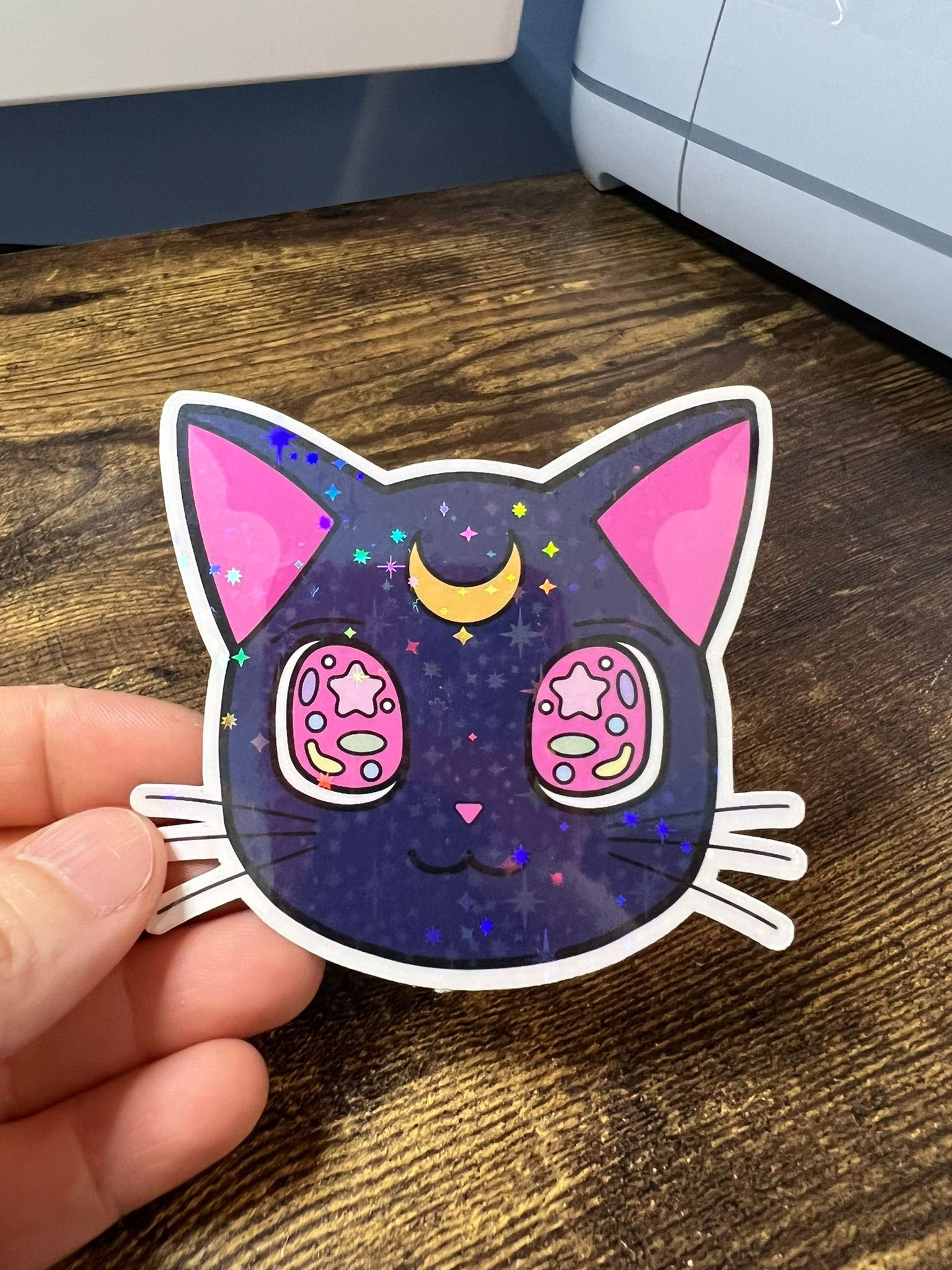 Retro Sailor Moon Cat Stickers - Die Cut – Mythical Mirage Creations