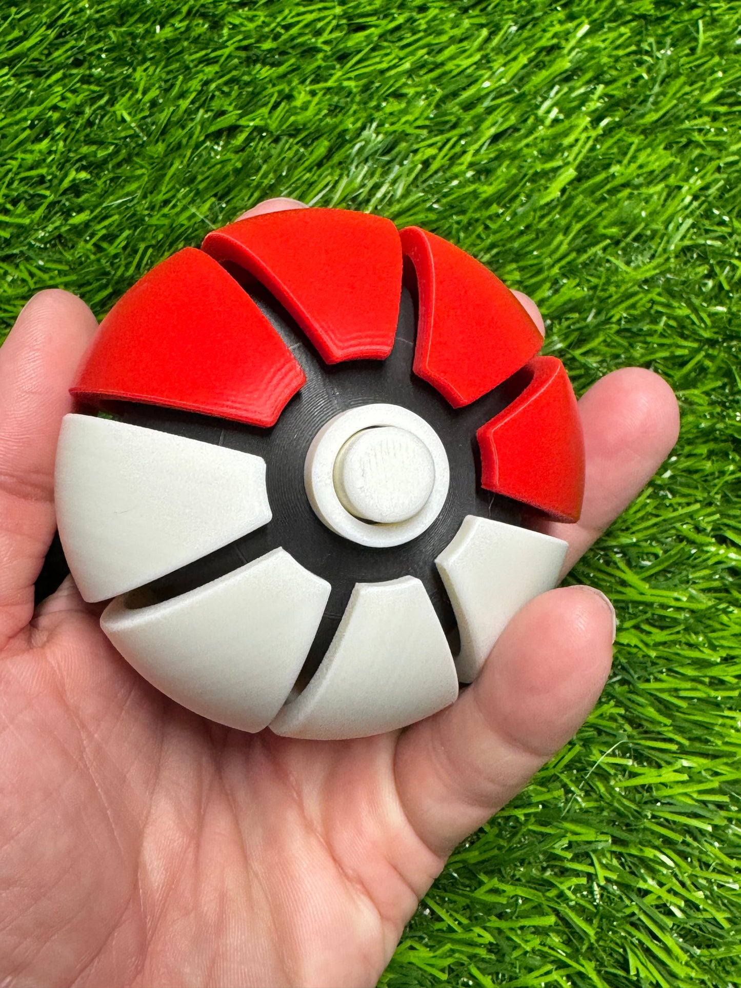 Red and White Ball - Fidget Toys - Clicky