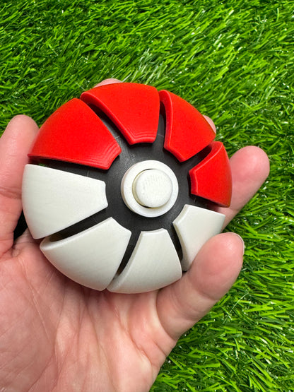 Red and White Ball - Fidget Toys - Clicky