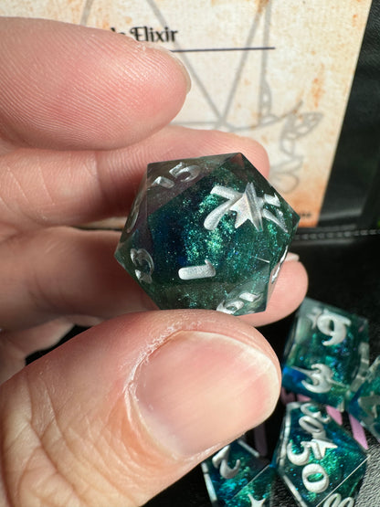 Cosmic Abyss - Standard 7 Set Dice  - Fine Art Dice