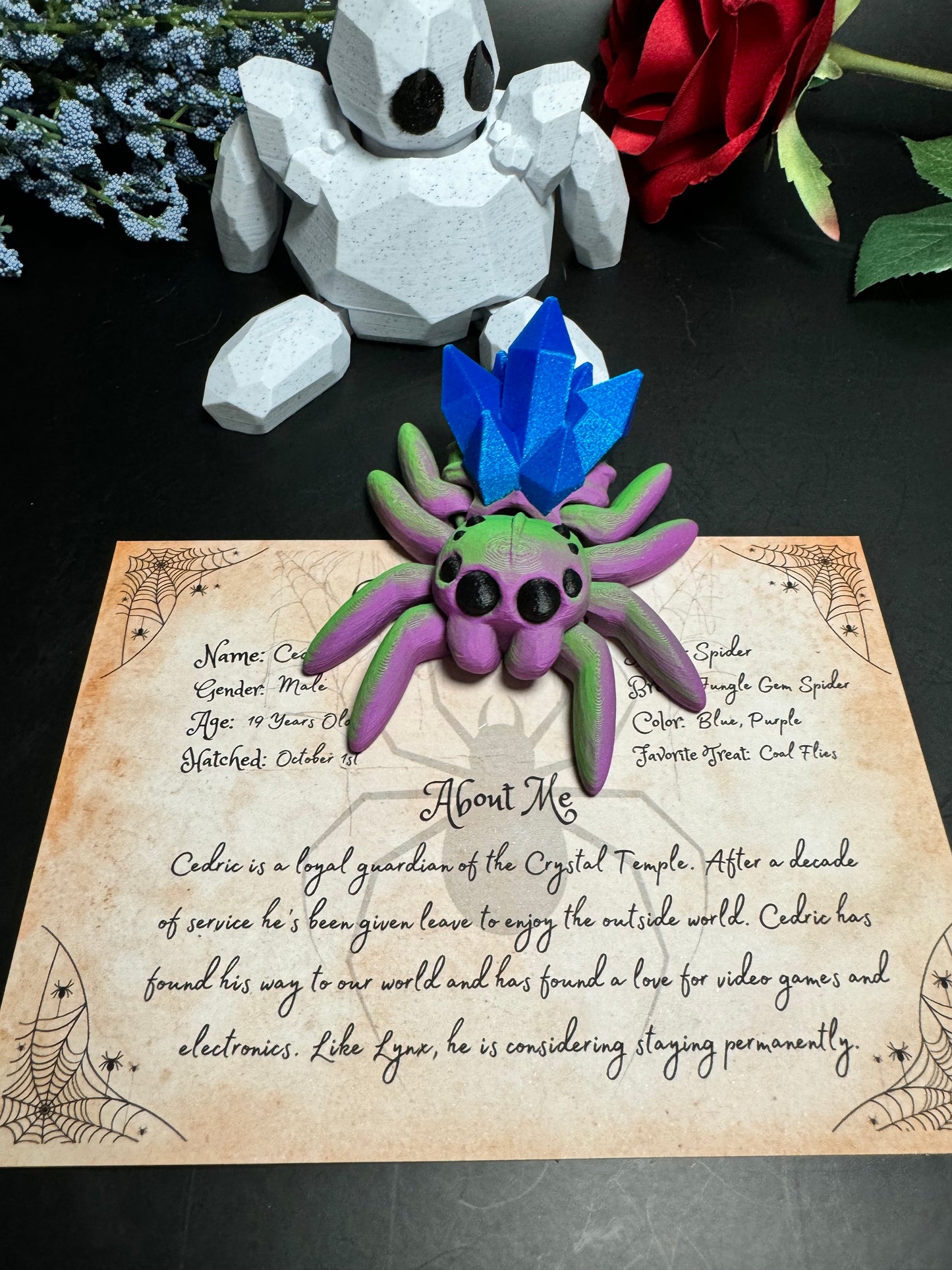 Cedric - The Crystal Spider - Mythical Pets