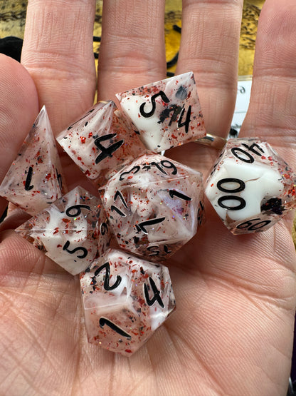 Corrupted Embers - Standard Set - Fine Art Dice