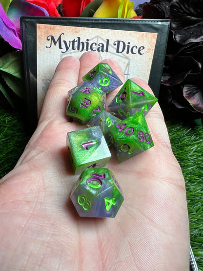 Witch's Brew - Standard 7 Set Dice  - Fine Art Dice