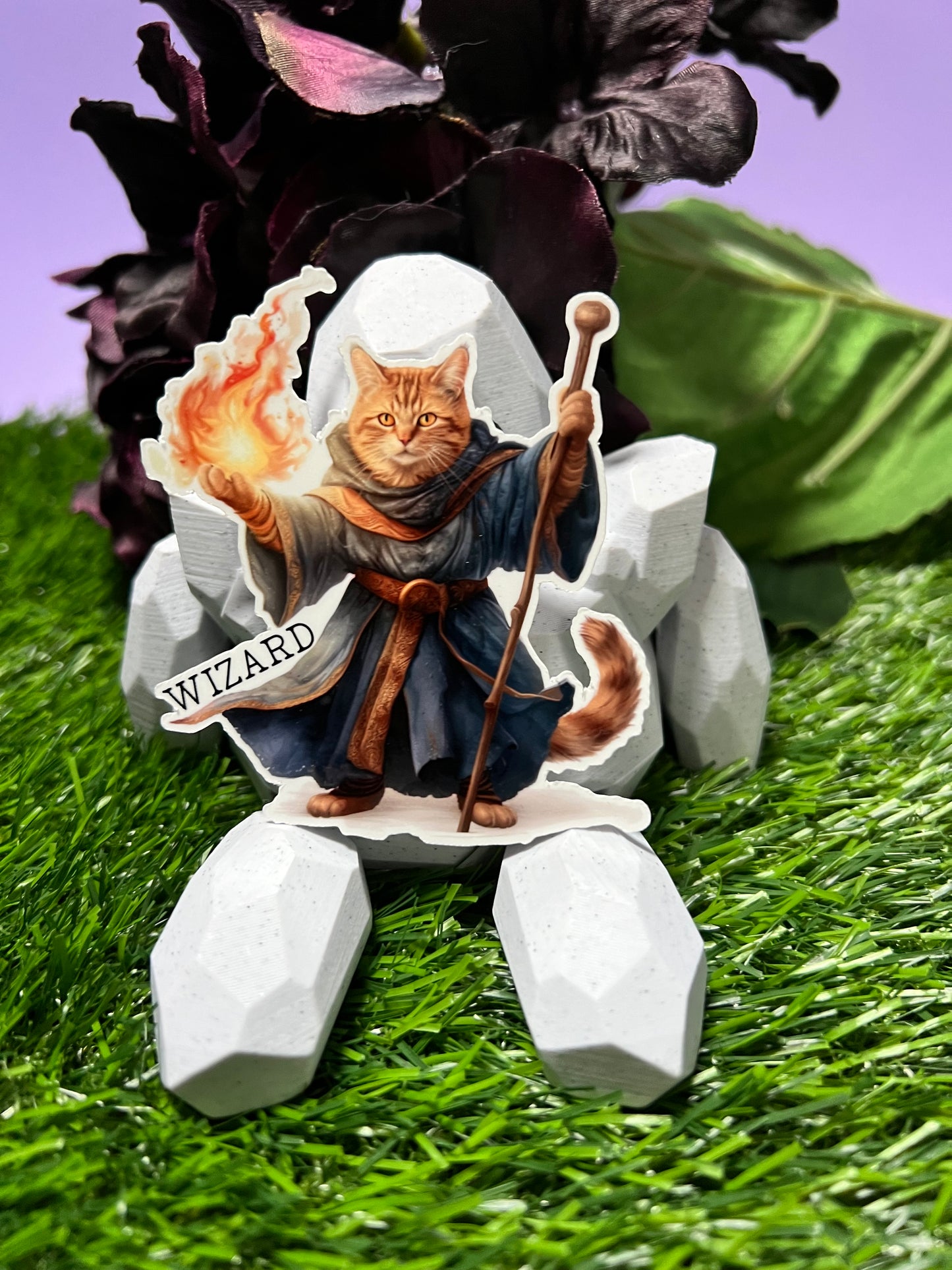 Dungeons and Dragons LARPing Cats - Die Cut