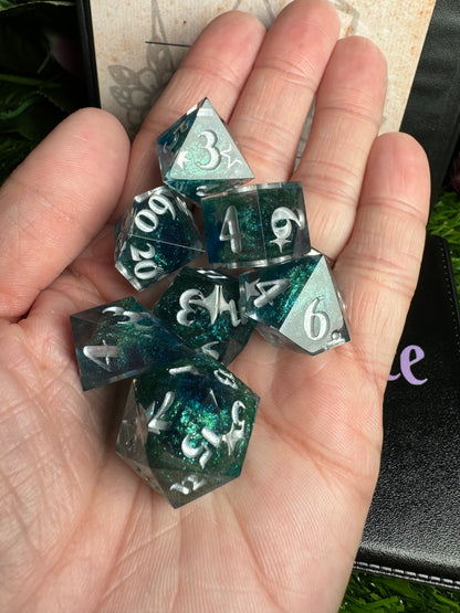 Cosmic Abyss - Standard 7 Set Dice  - Fine Art Dice