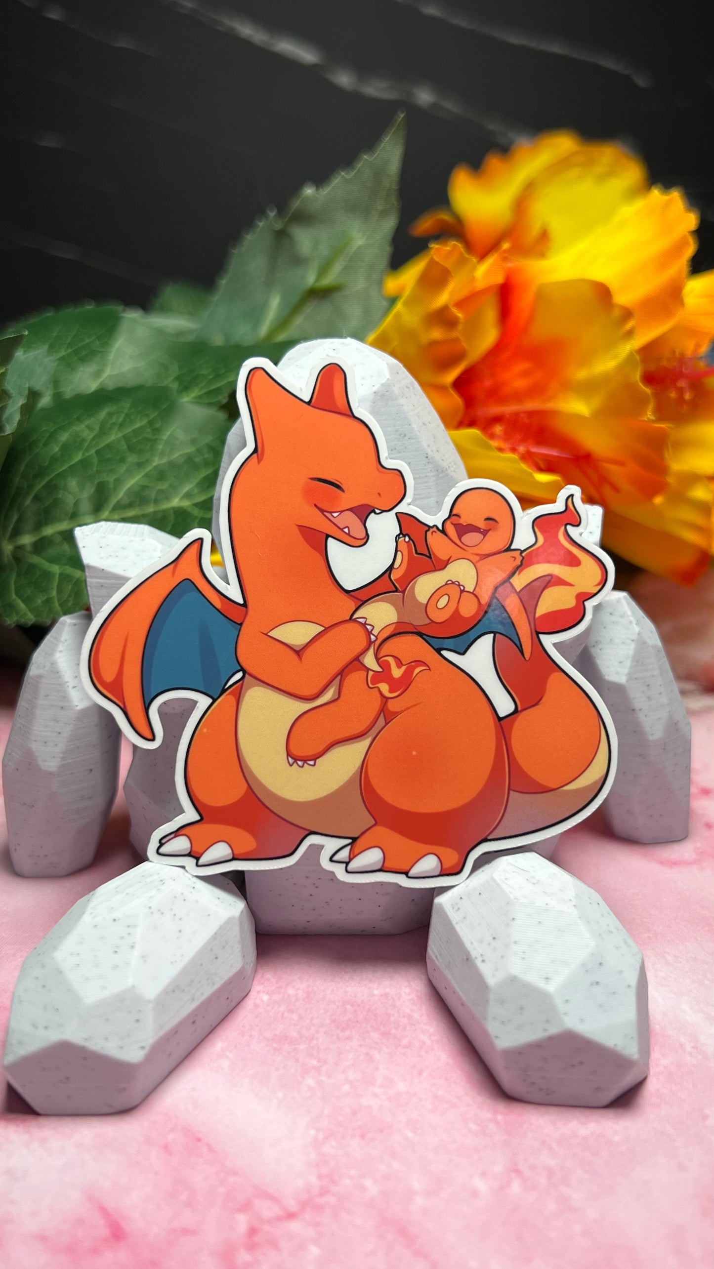 Kanto Starters - Parents and Babies - Die Cut Stickers