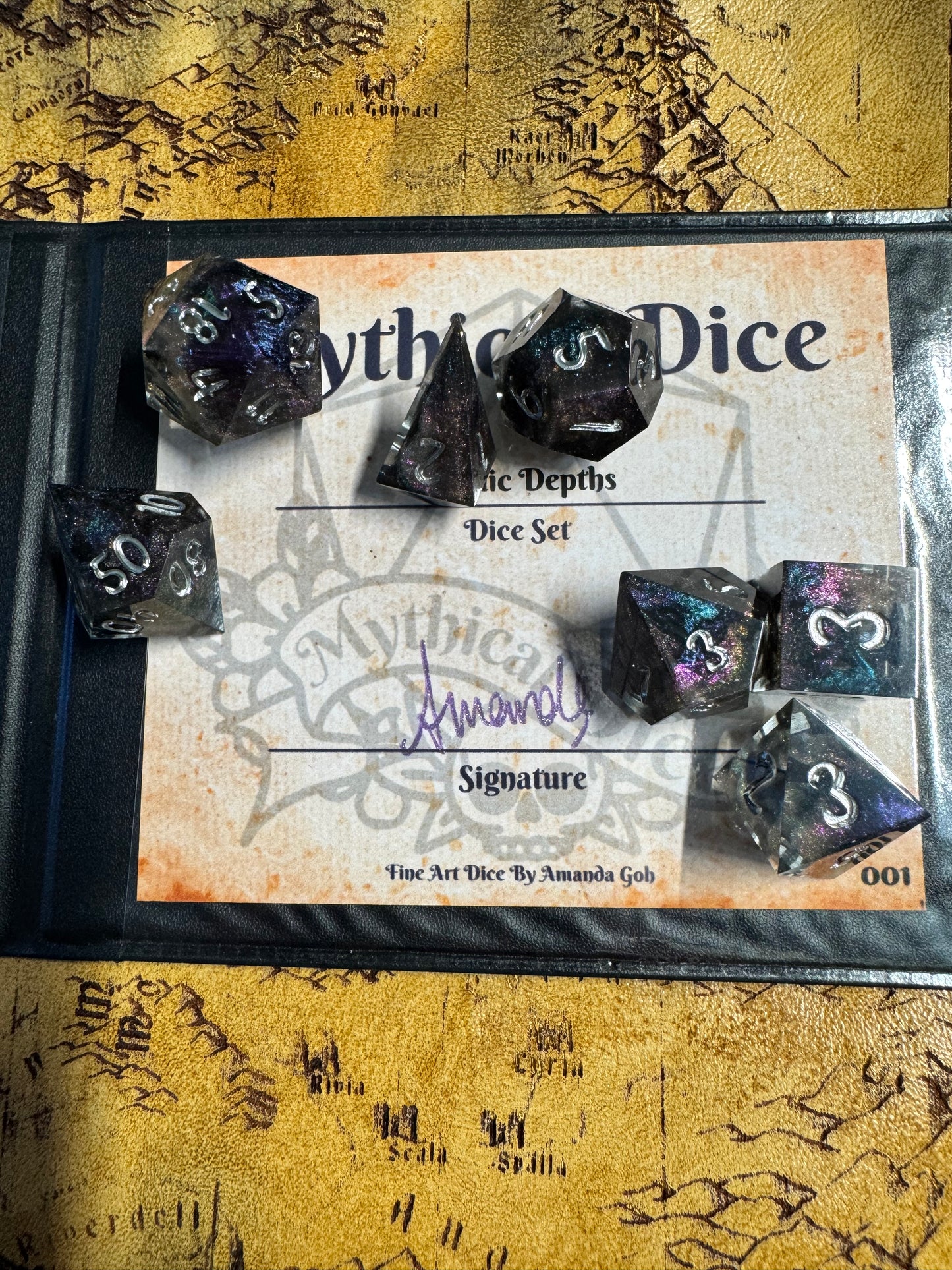 Cosmic Depths - Standard Set - Fine Art Dice