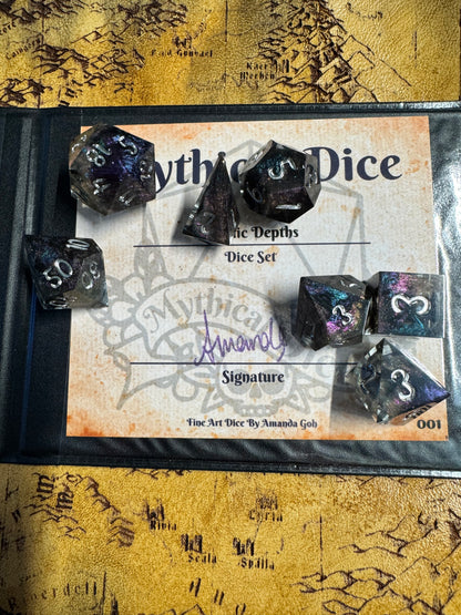 Cosmic Depths - Standard Set - Fine Art Dice