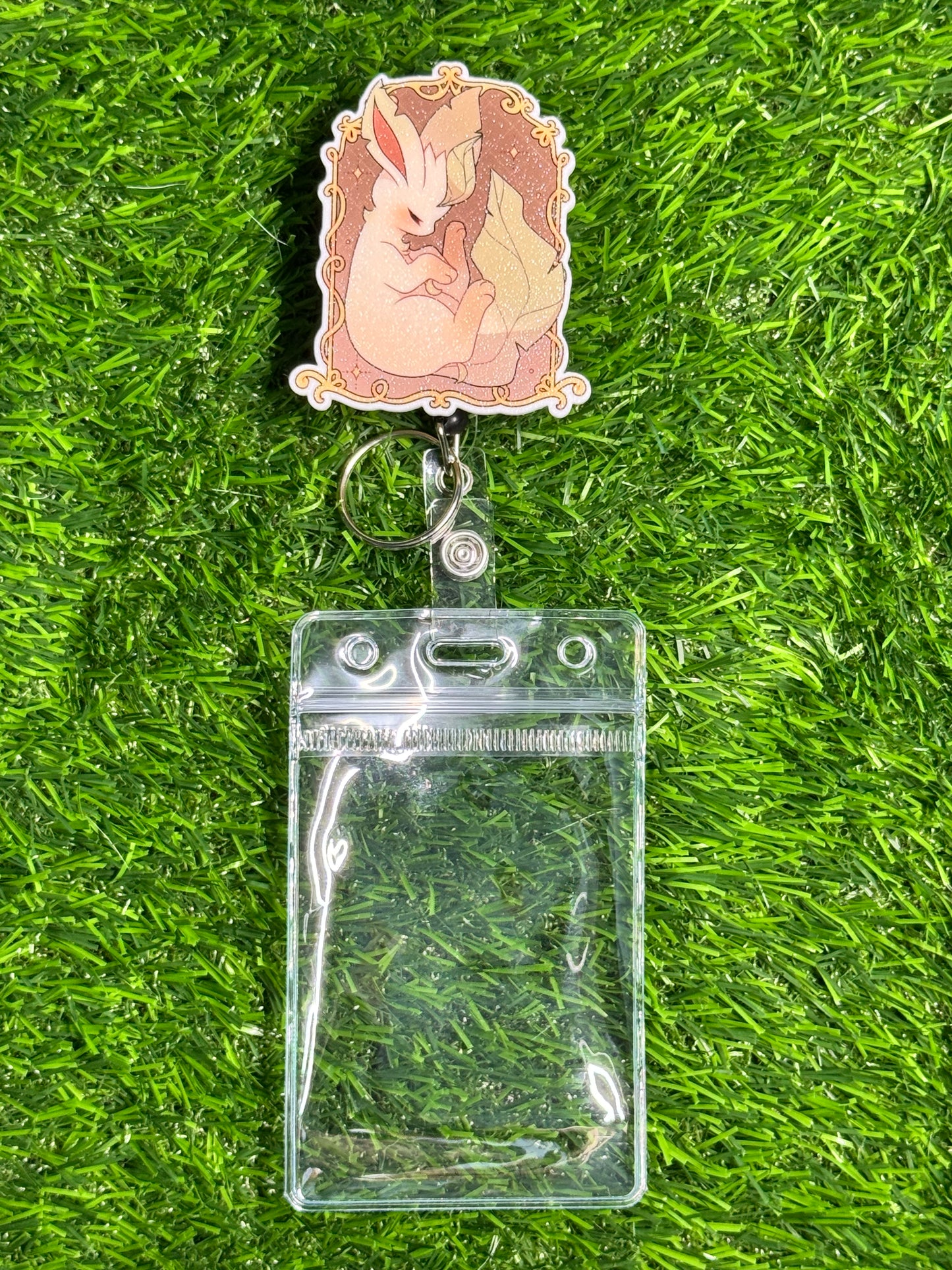 Popswap - Elegant Leafeon - Attachment/Badge Reel