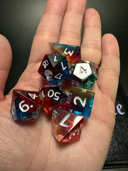 Prismatic - Standard Full Set Dice  - Fine Art Dice