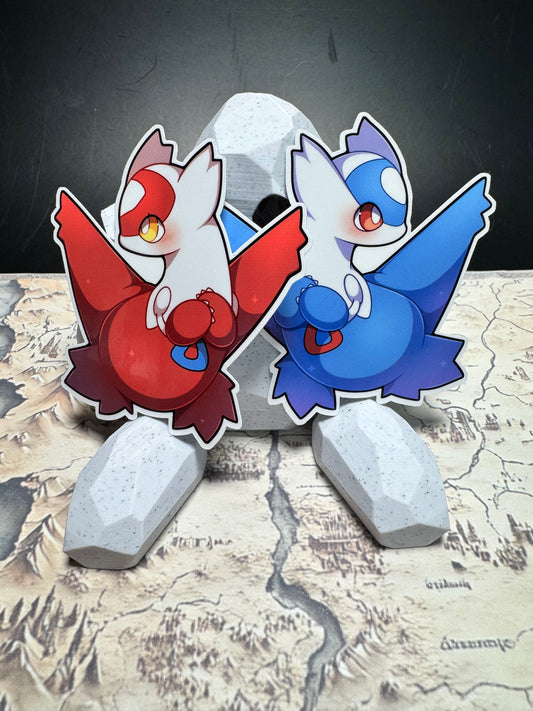 Latios and Latias - Die Cut