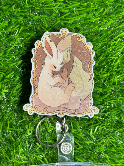 Popswap - Elegant Leafeon - Attachment/Badge Reel