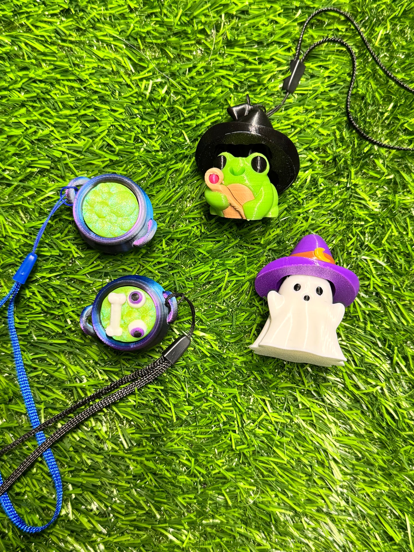 Fidget Clickers - Spooky Set - Frog, Ghost, Cauldron