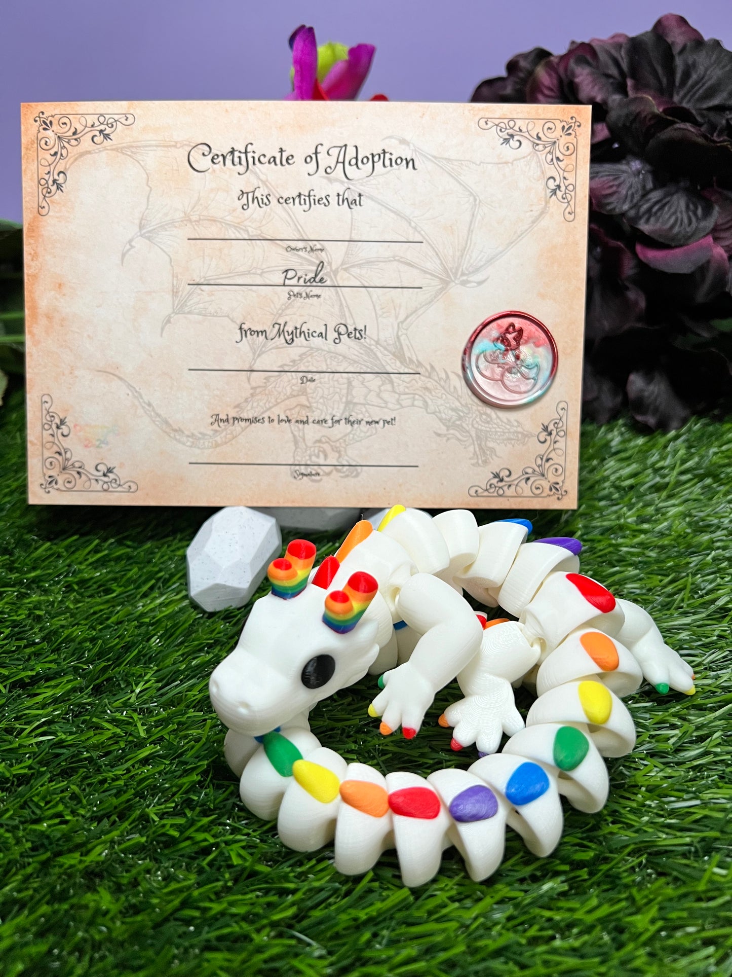 Pride - The Marble Drake - Mythical Pets