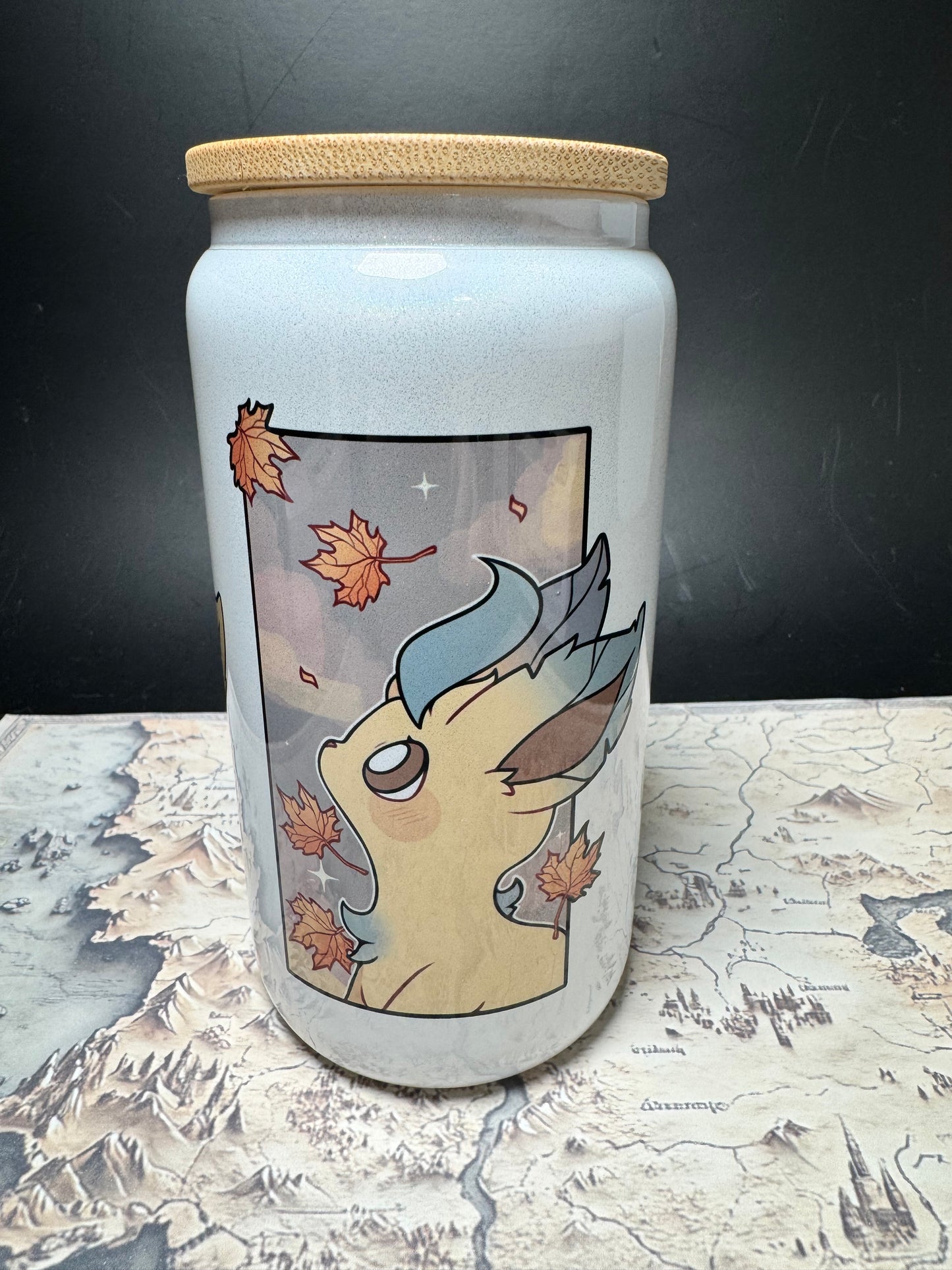 Eevee Portraits A 16oz Can - Iridescent - Stainless Steel Sublimated