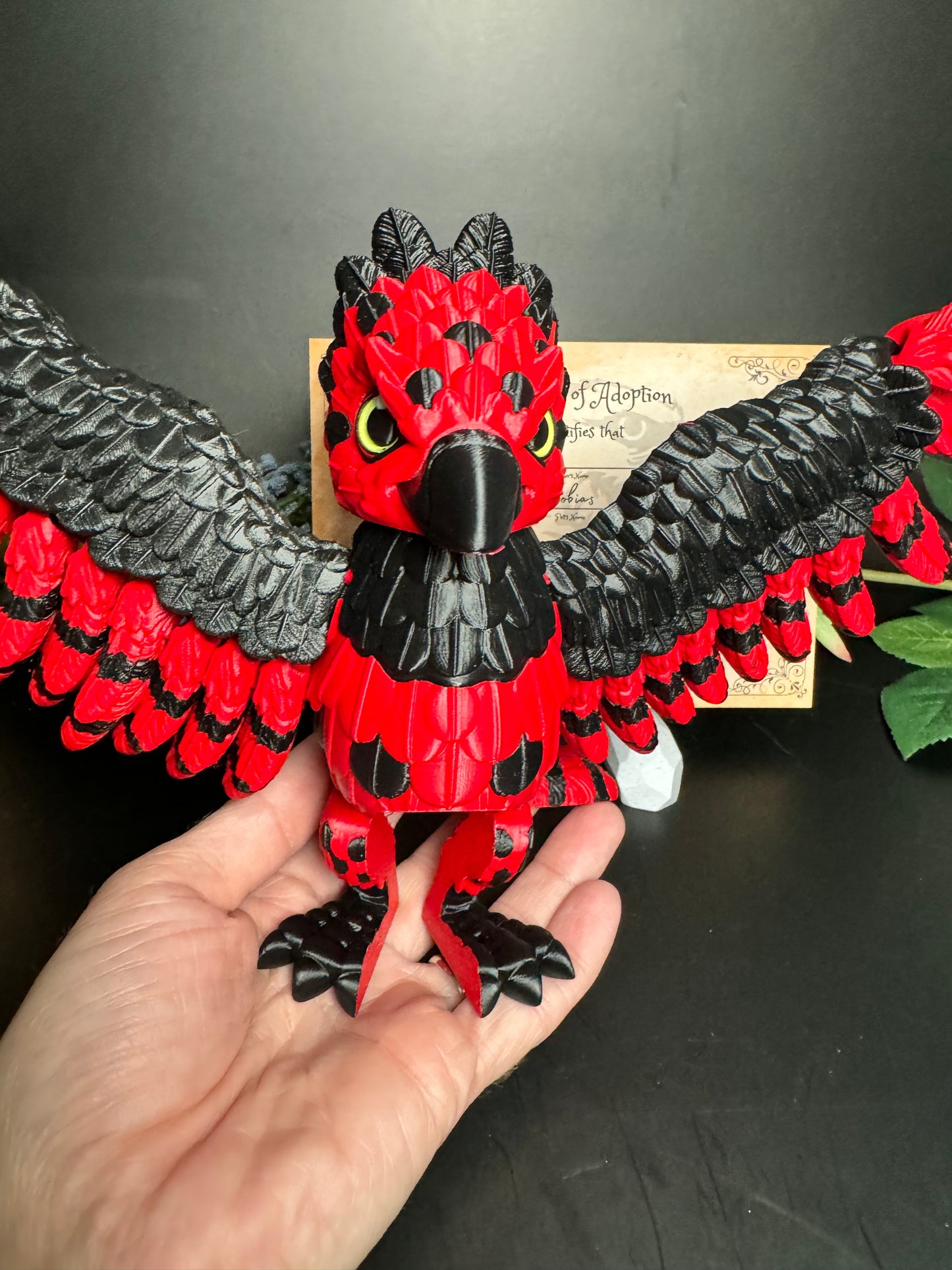 Tobias - The Red Harpy Eagle - Mythical Pets