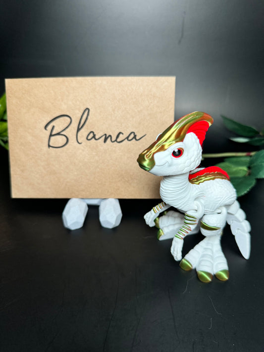 Blanca - The Opal Parasaurolophus - Mythical Pets