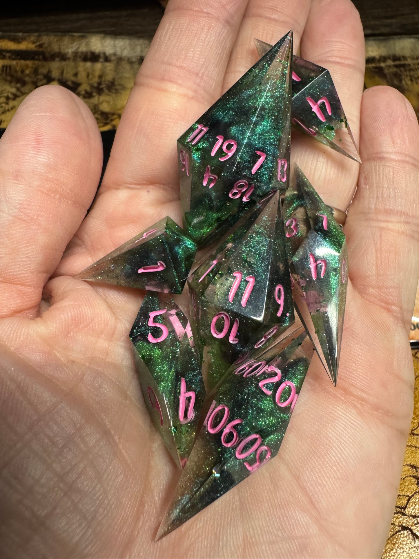 Zoe - Crystal Set - Fine Art Dice