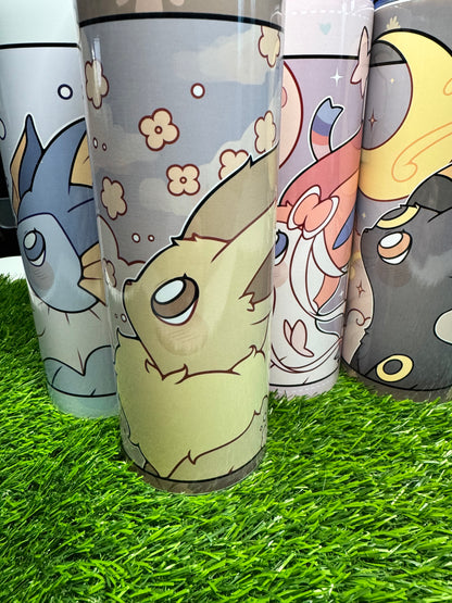 Eevee Evolutions Solo - 20oz Skinny Stainless Steel Tumbler - Double Wall - Sublimated - All Nine Available