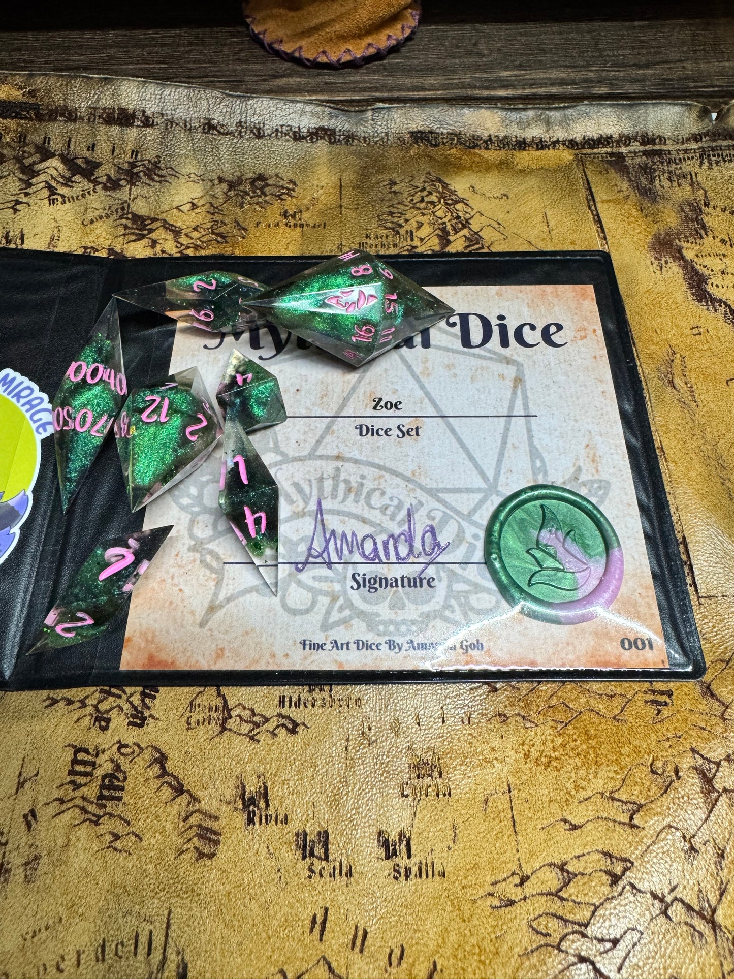 Zoe - Crystal Set - Fine Art Dice