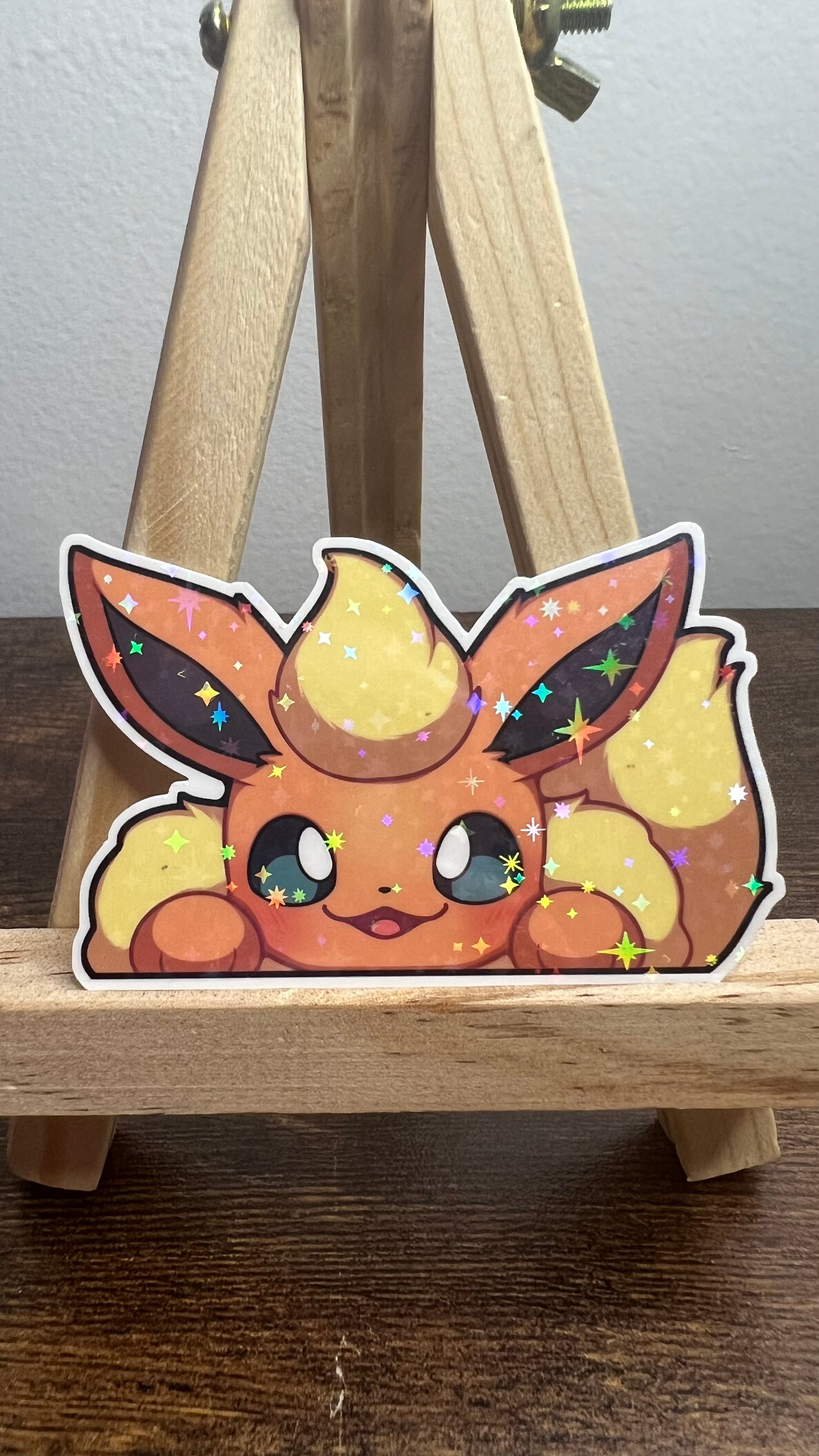 Peeker Shiny Flareon - Die Cut Sticker