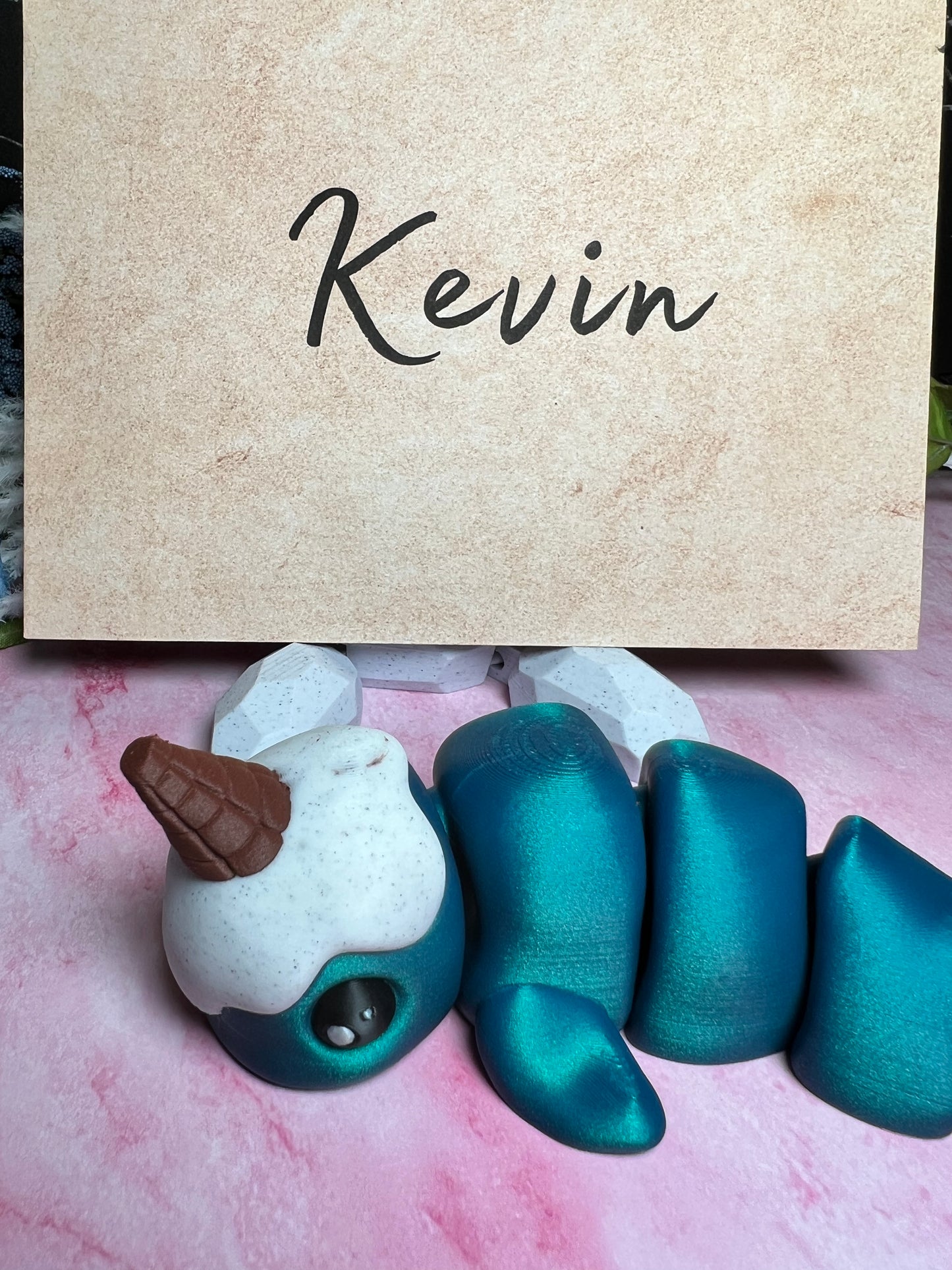 Kevin - Ice-Cream Narwhal - Mythical Pets