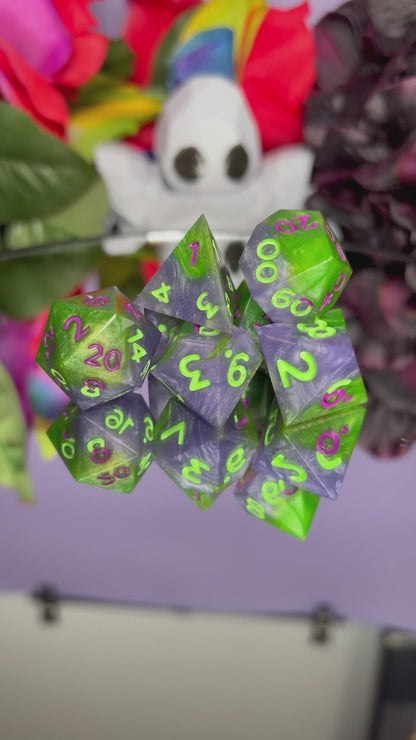 Witch's Brew - Standard 7 Set Dice  - Fine Art Dice