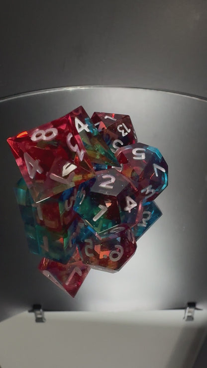 Prismatic - Standard Full Set Dice  - Fine Art Dice