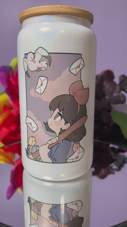 Ghibli Portraits C 16oz Glass Can - Iridescent - Sublimated