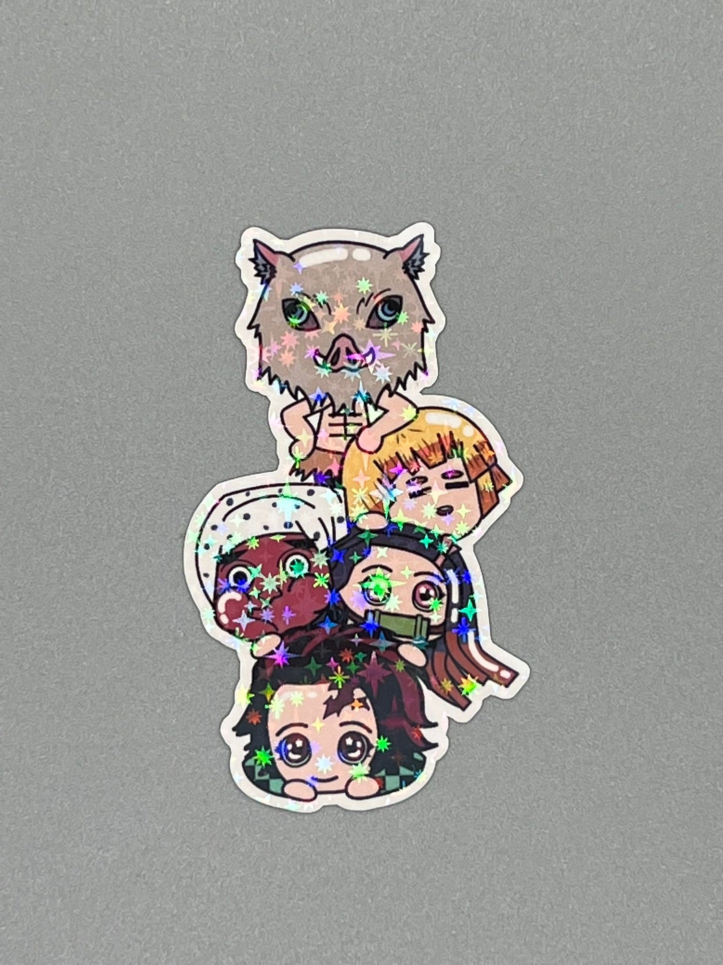 Demonslayer Character Pile Sticker - Die Cut