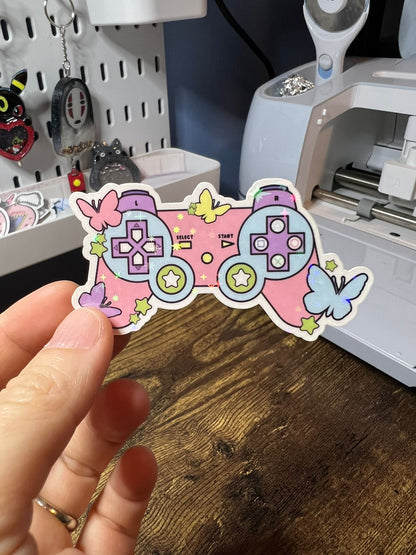 Magical Retro Gaming Controller Sticker - Die Cut