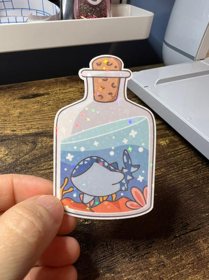 Whale Bottle Aquariums - Die Cut