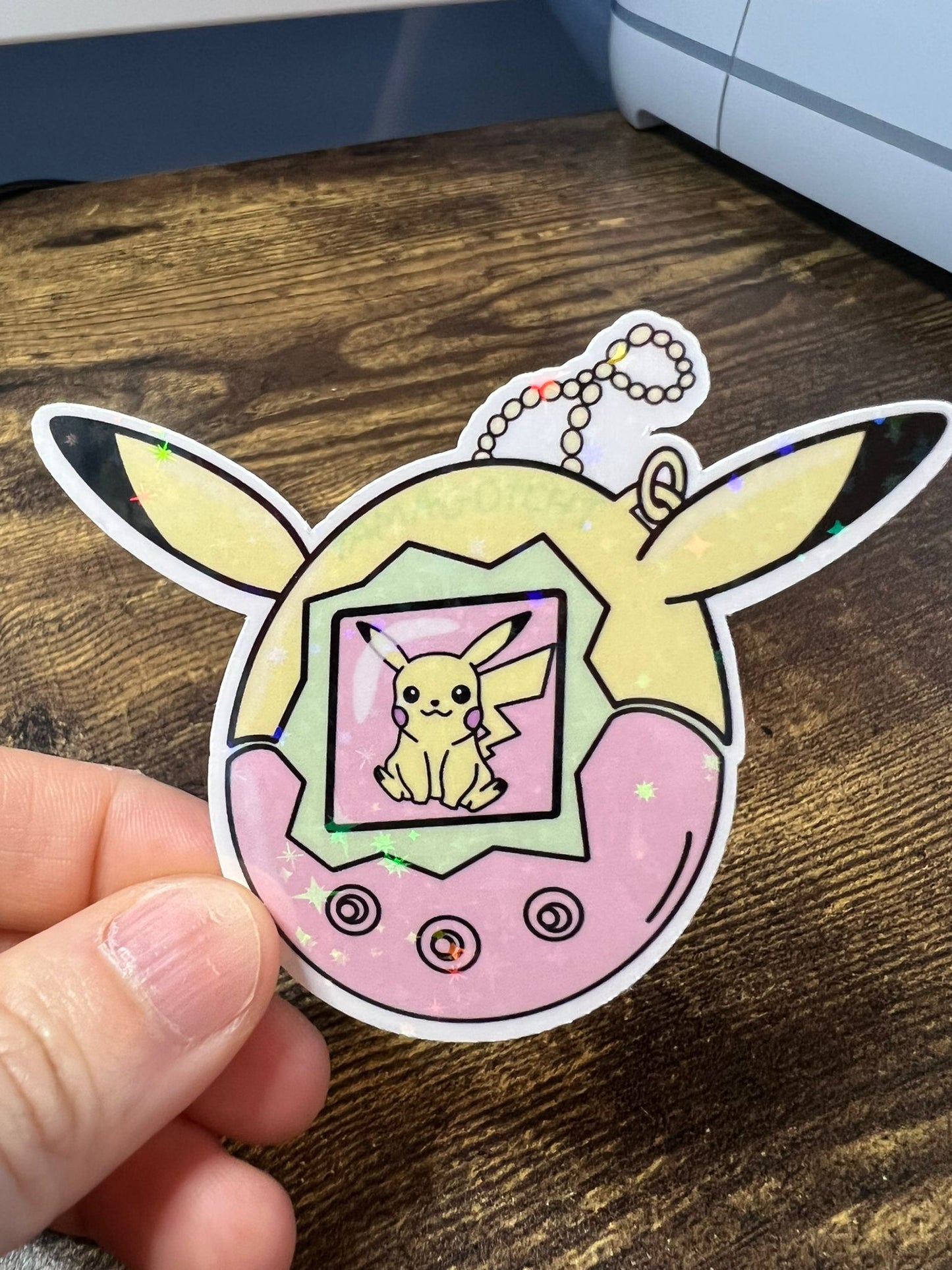 Pikachu Retro Tamagotchix Sticker - Die Cut