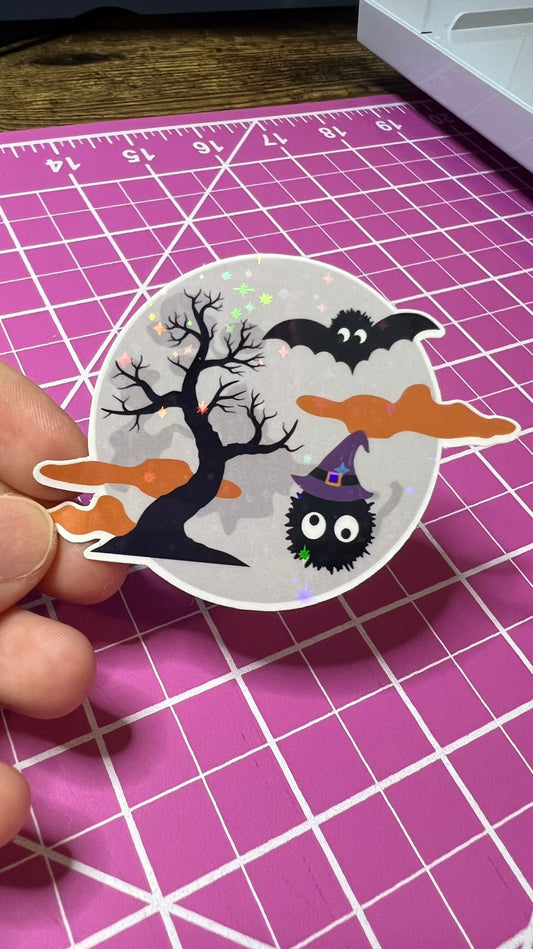 Halloween Soot Sticker - Die Cut