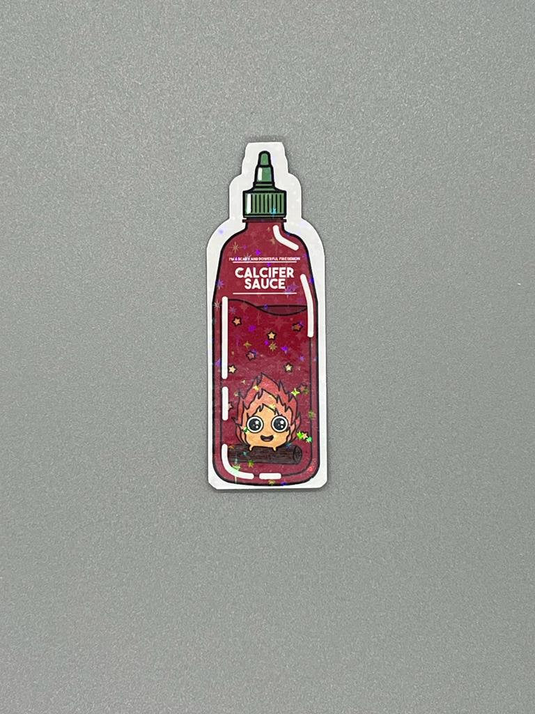 Holographic Ghibli Sauce Bottles Die Cut Stickers also available in non-holographic - Great for Water Bottles, Laptops, Journals, Scrapbooks