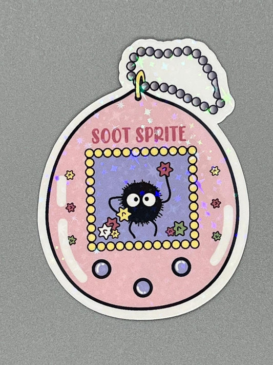 Studio Ghibli Tamagotchi Soot Sprite Vinyl Sticker - Die Cut Laminted Weatherproof Waterproof UV Resistant