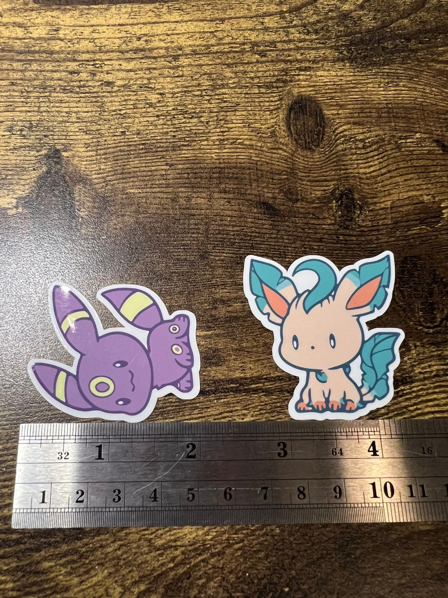 Full Set Cute Eeveelution Sticker Pack - All Evolutions - Leafeon, Flareon, Umbreon, Espeon, Sylveon, Jolteon, Glaceon, Vaporeon, Eevee