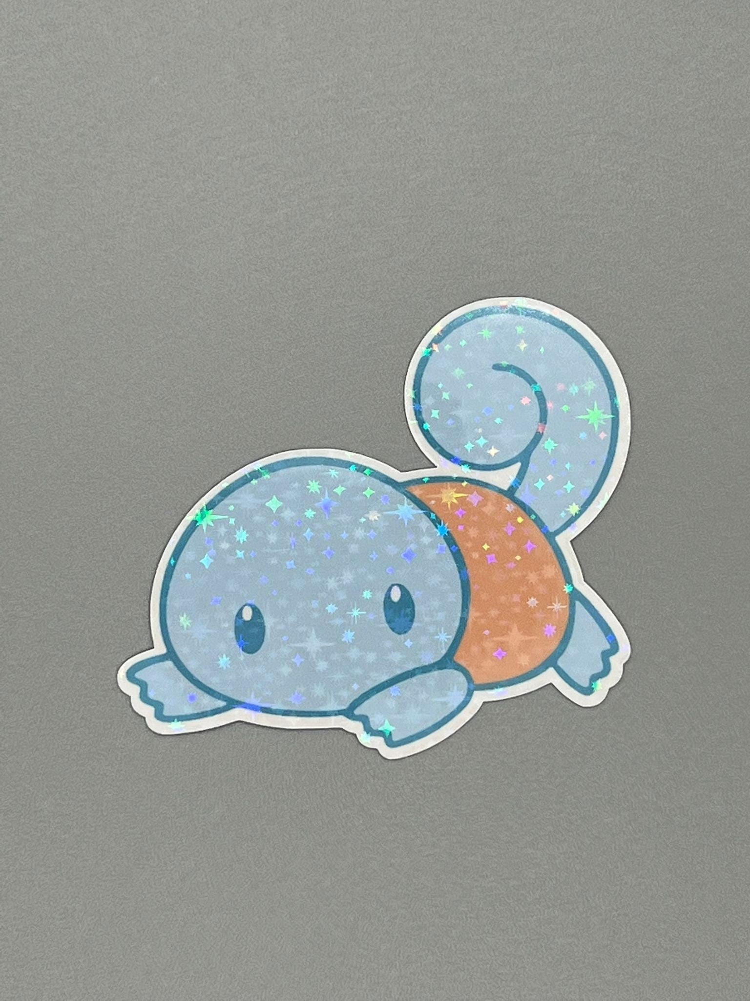 Squirtle Die Cut Sticker - Cute Water Pokemon Sticker - Kanto Starter - Great for Bottles, Calendars, Notebooks, Folders!  - Weatherproof