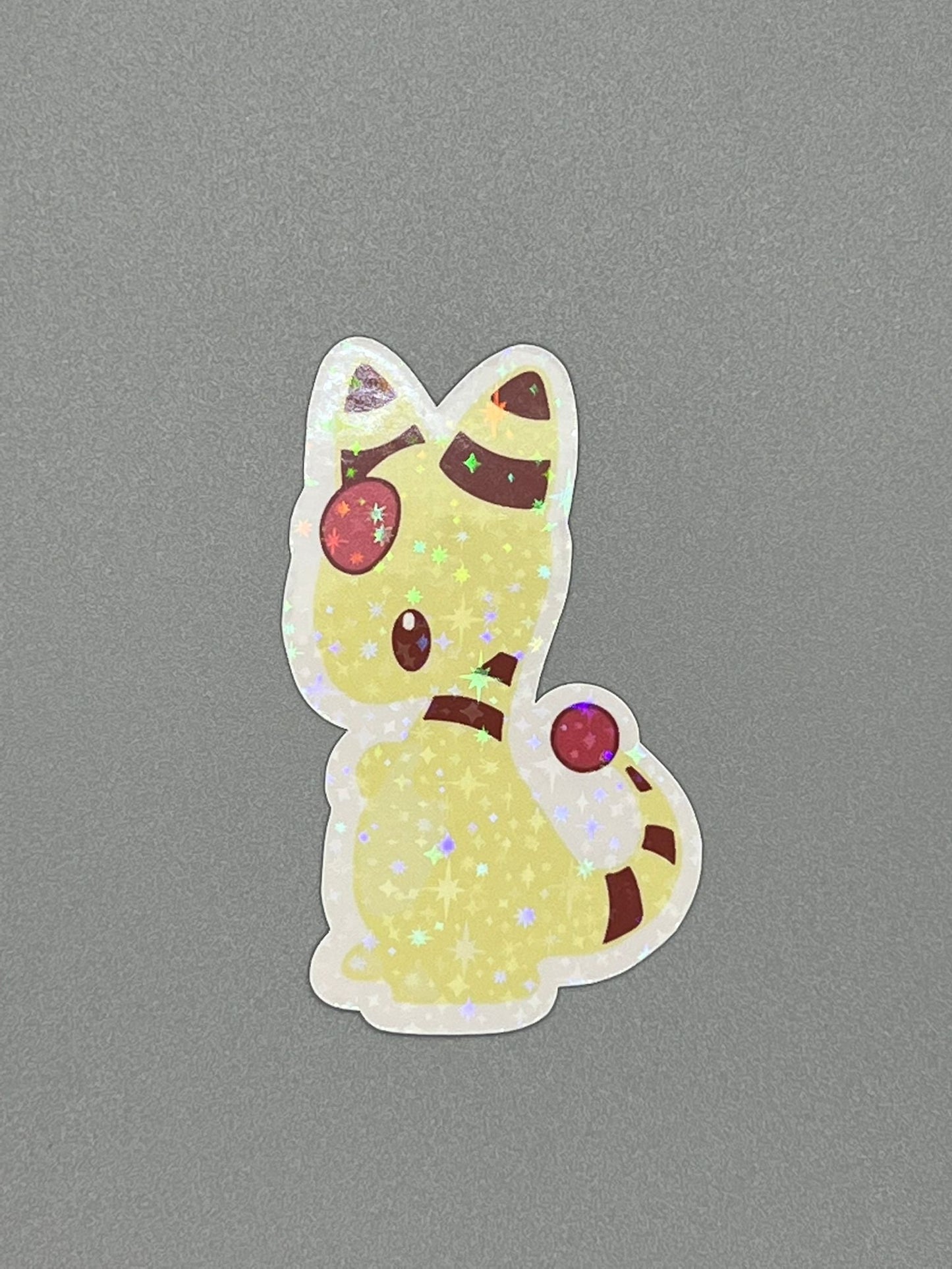 Ampharos Die Cut Sticker - Cute Electric Pokemon Sticker - Great for Bottles, Calendars, Notebooks, Folders!  - Weatherproof