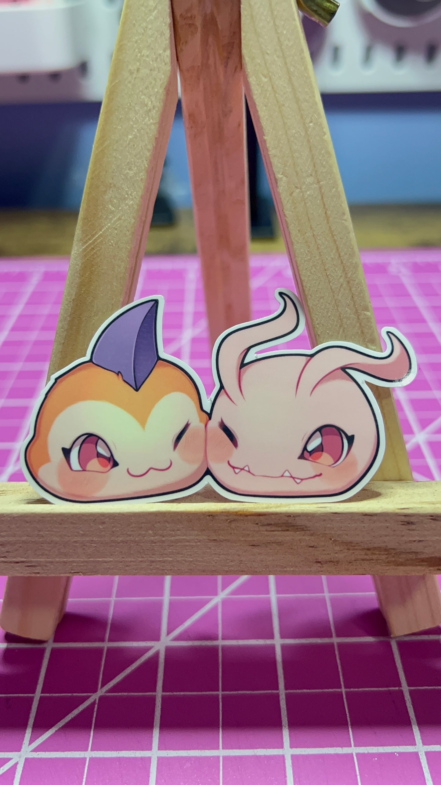 Tsunomon and Koromon - Die Cut Sticker