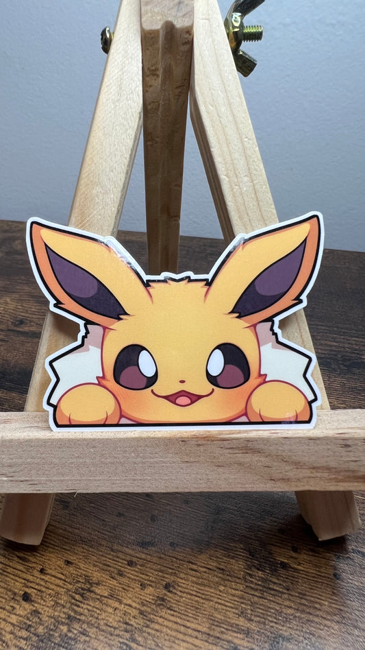 Peeker Jolteon - Die Cut Sticker