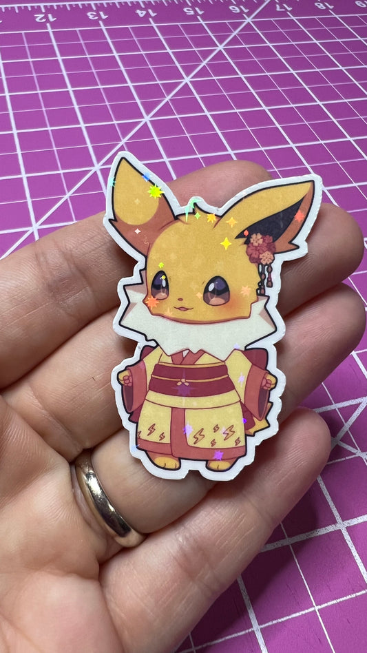 Kimono Jolteon - Die Cut Sticker